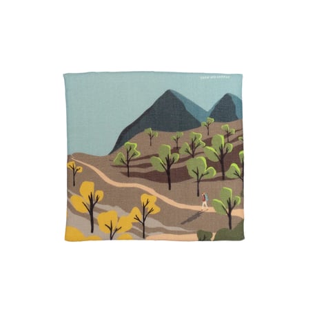 YARN＆COPPER　Double gaze Organic cotton 'Wilderness' ハンカチ