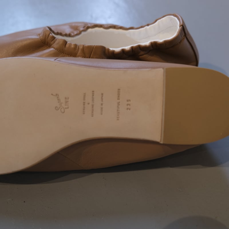 TOSHINOSUKE TAKEGAHARA バレエシューズ　新品未使用 BEAUTIFUL SHOES BALLETSHOES BSS1712012 CAMEL |