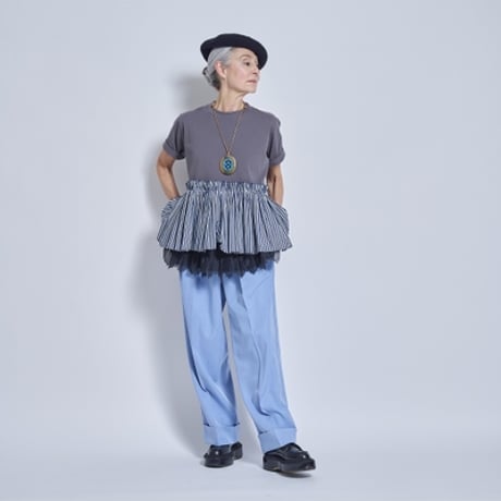 THOMAS MAGPIE　stripe frill Tops　2262814