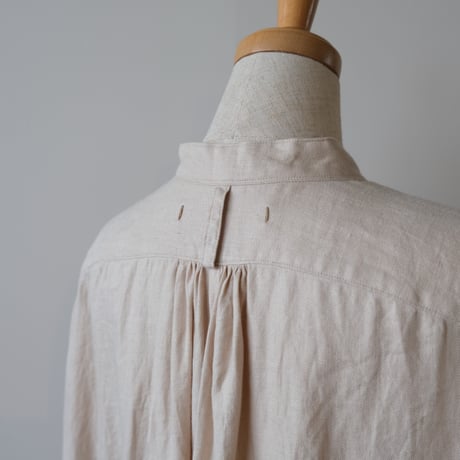 suzuki takayuki       puff-sleeve dress        S211-18　　nude