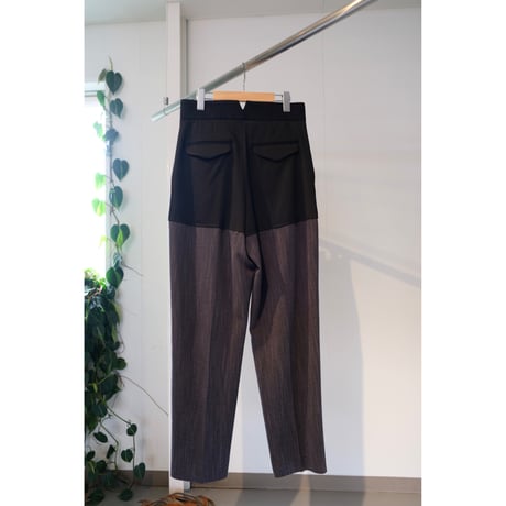 SINME バイカラータックパンツ
