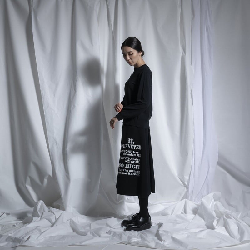 THOMAS MAGPIE back tuck logo knit【2211703】 | geep