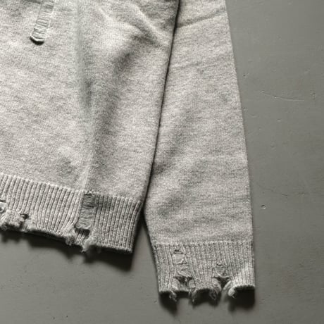 THOMAS MAGPIE　damage crew neck knit【2223709】