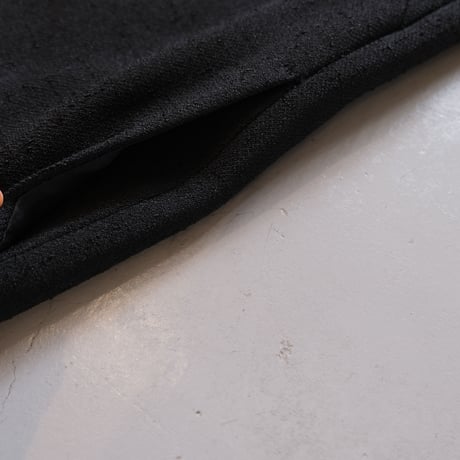 SINME　ツイードVネックワンピース 　ブラック　S23AW-15