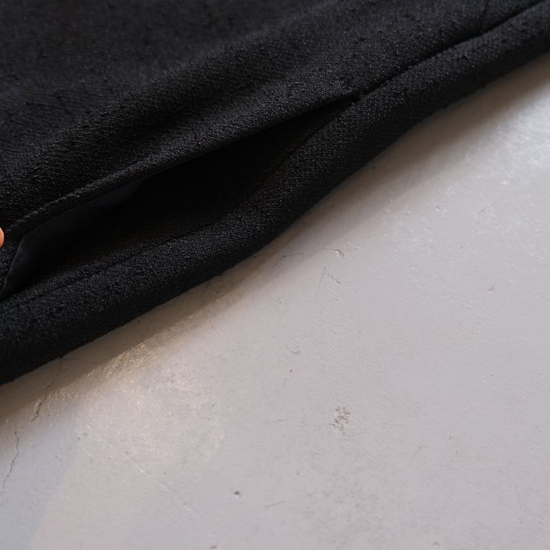 SINME ツイードVネックワンピース ブラック S23AW-15 | geep