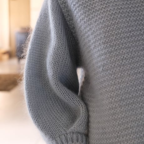 THOMAS MAGPIE　mohair silk volume sleeve knit【2223710】