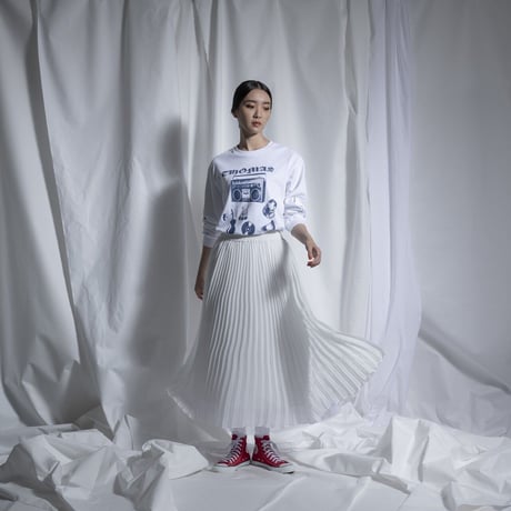 THOMAS MAGPIE   sheer voile pleats skirt【2211605】