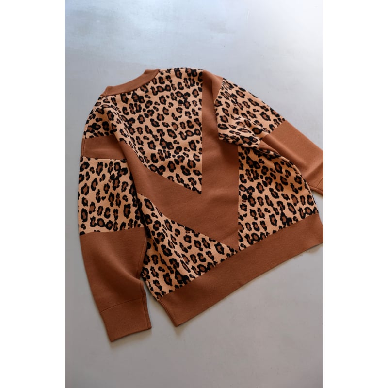 Thomas magpie reopard crewneck kint | geep