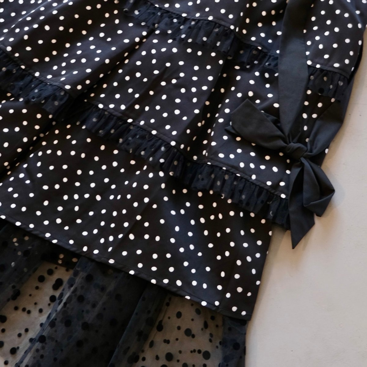 Thomas magpie randomdot on dot skirt (2way) 2