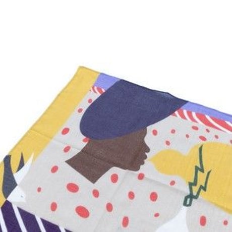 YARN&COPPER   Double gaze Organic cotton  'Gossip' ハンカチ