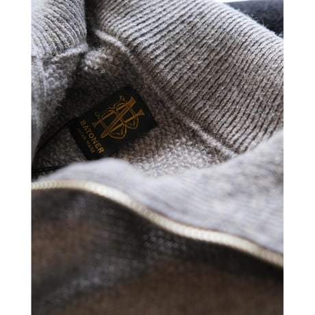 BATONER  Men BACKLOOP CAMEL HALF ZIP
