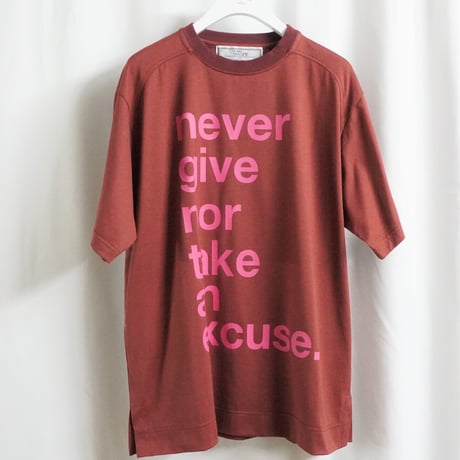 THOMAS MAGPIE　BIG T-shirt Never give【2213857】
