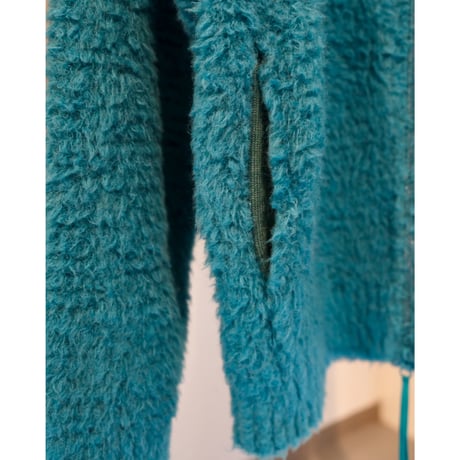 BATONER  MEN SHETLAND BOA ZIP UP BLOUSON