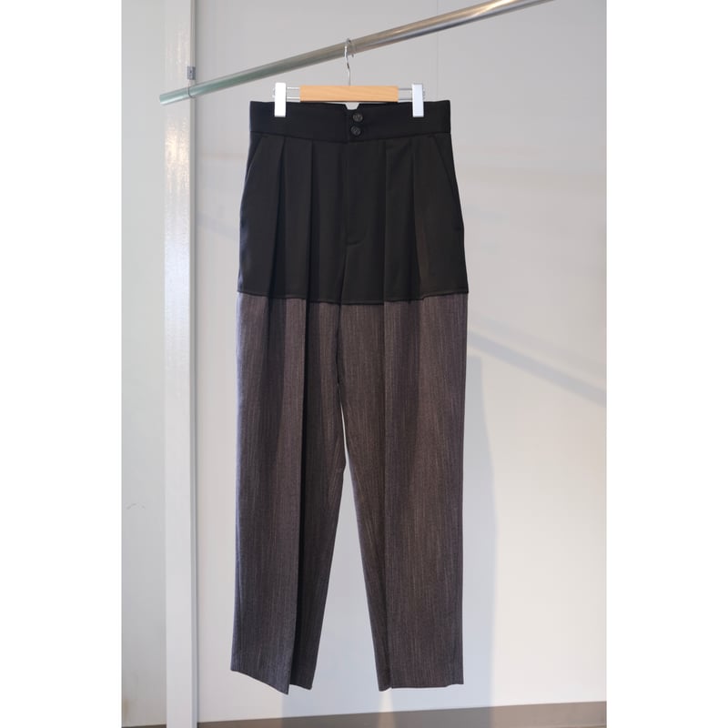 SINME バイカラータックパンツ | geep