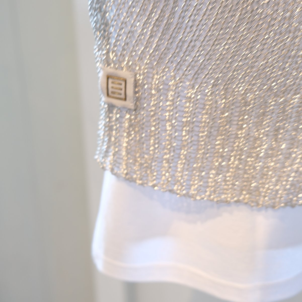 NAKAGAMI ラメニットキャミ シルバー N0724A0014 | geep