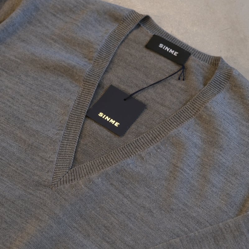 SINME Vネックニット S23AW-08 | geep 