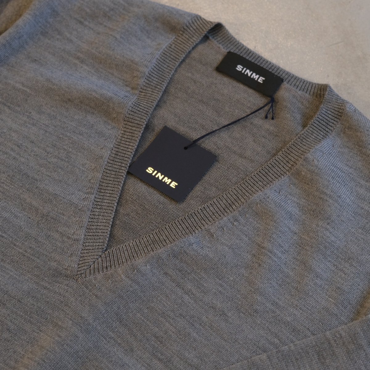SINME Vネックニット
