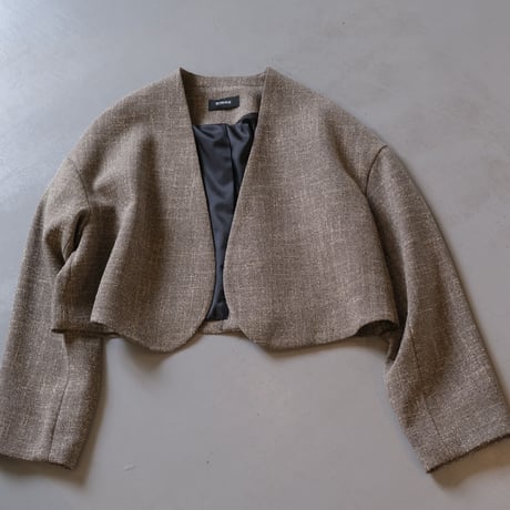 SINME　ノーカラージャケット ミックス　S23AW-11