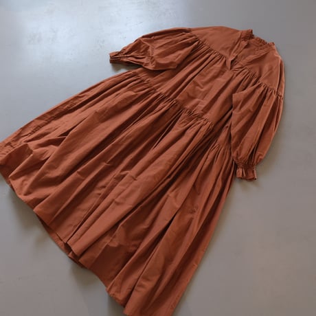 THOMAS MAGPIE　silk one-piece【2222405】  BROWN