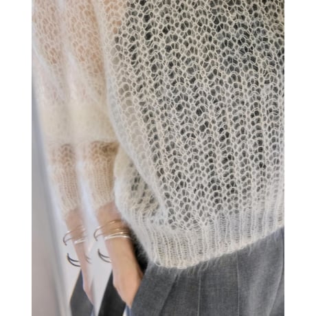 BATONER  Woman  FULFFY MOHAIR CREW NECK