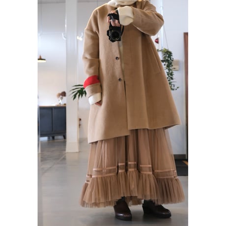 Thomas magpie angora shaggy coat   camel