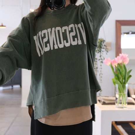 R JUBILEE 　 PRINT SWEAT　GREEN