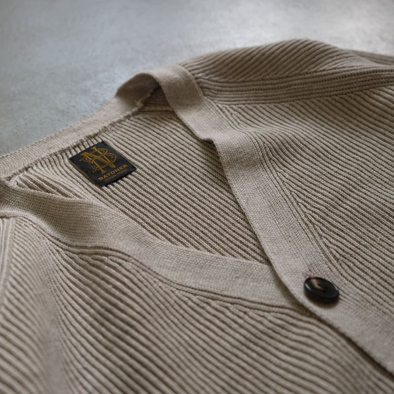 BATONER Men HIGHCOUNT LINEN CARDIGAN BN-22SM-02