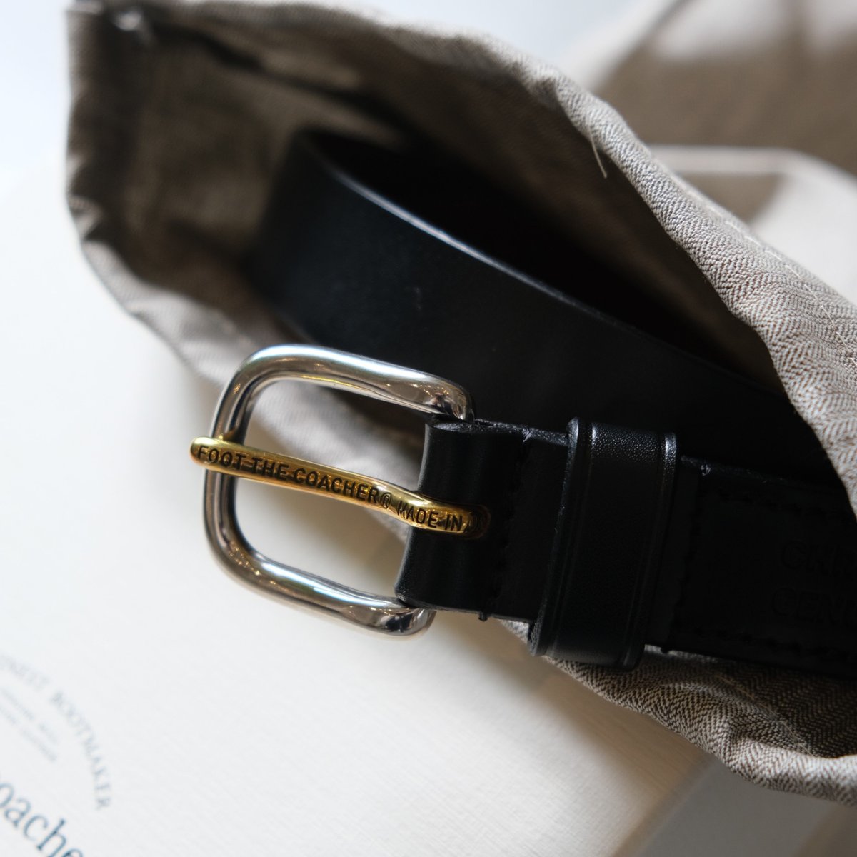 foot the coacher F. T. C BELT グレージュベルト foot the coacher F. T. C BELT グレージュベルト