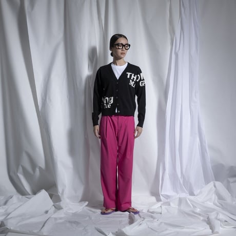 Thomas magpie   logo cardigan【2211702】