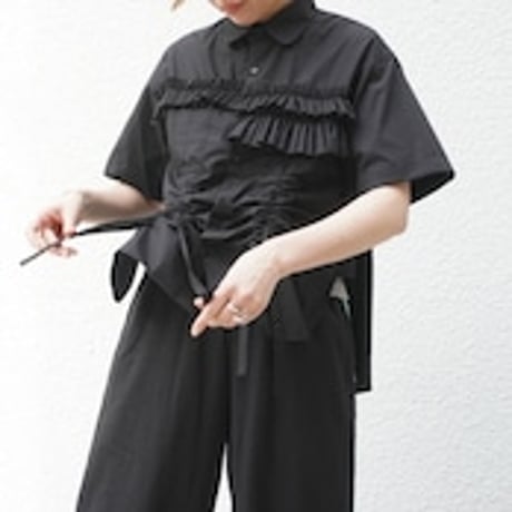 Thomas Magpie T/C Broad ruffle shirt  2252114