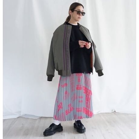 THOMAS MAGPIE　original print pleats skirt【2223602】