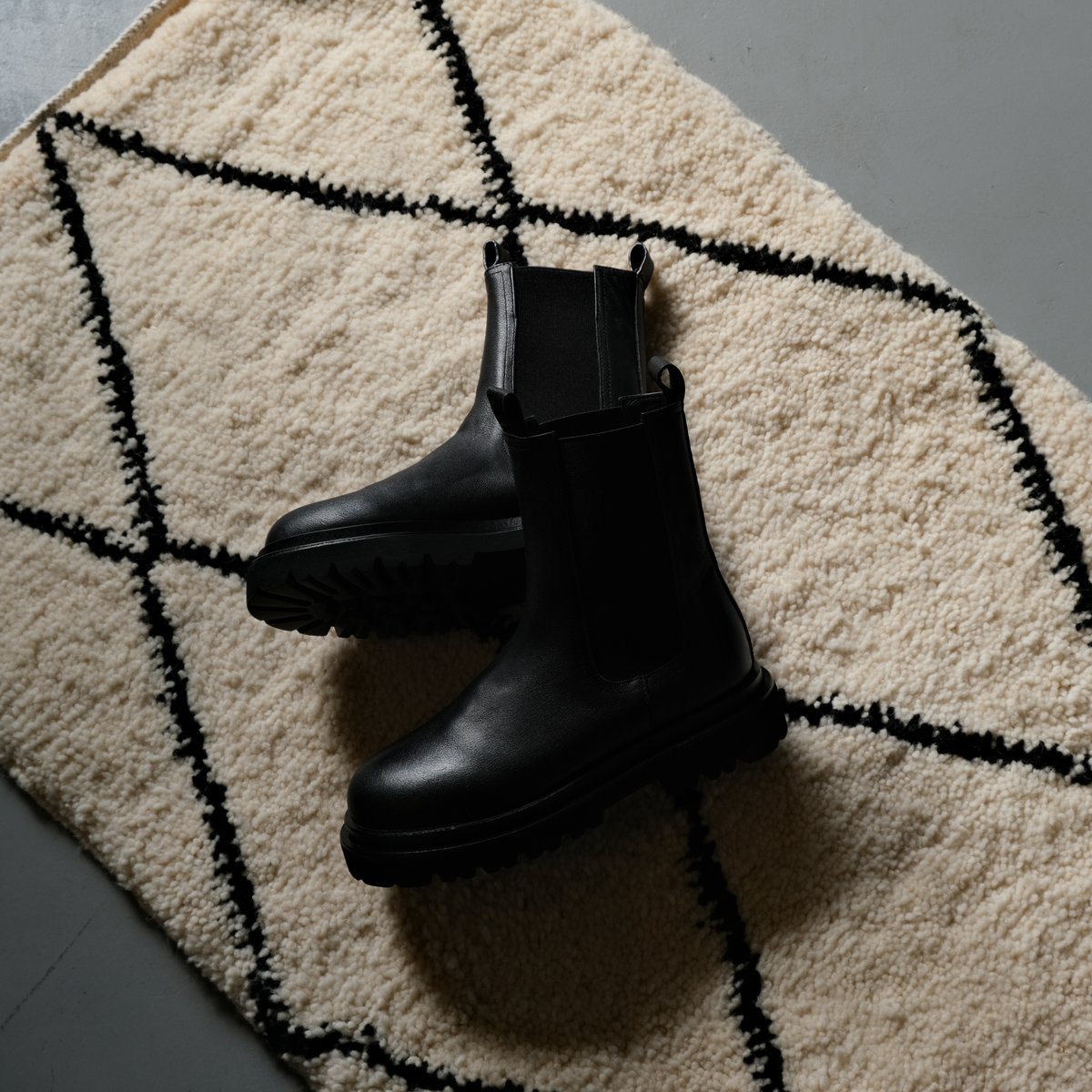 NEUF ヌーブ SIDEGORE BOOTS BLACK NFB101 | geep