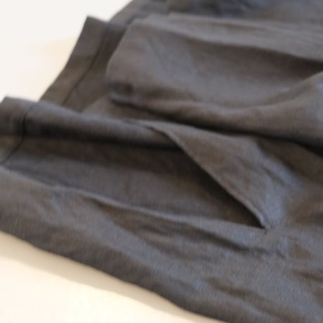 suzuki takayuki　peasant dress　khaki/black　A221-15