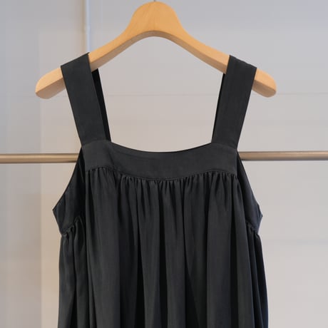 SINME　ストラップロングワンピース グリーン　ロング丈　SS14-01