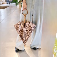 bonbon store  ネオルックショート長傘（晴雨兼用）レオパード