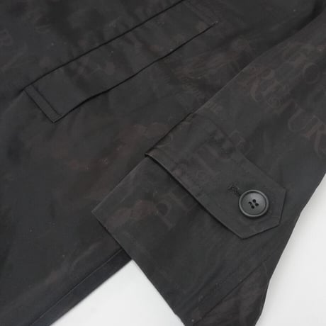 THOMAS MAGPIE　original printed coat　2224257　BLACK