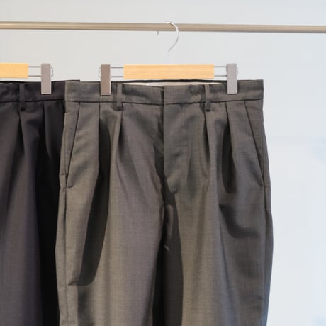 BATONER　Men SUMMER MOHAIR 2TUCK PANTS BN-24SM-012
