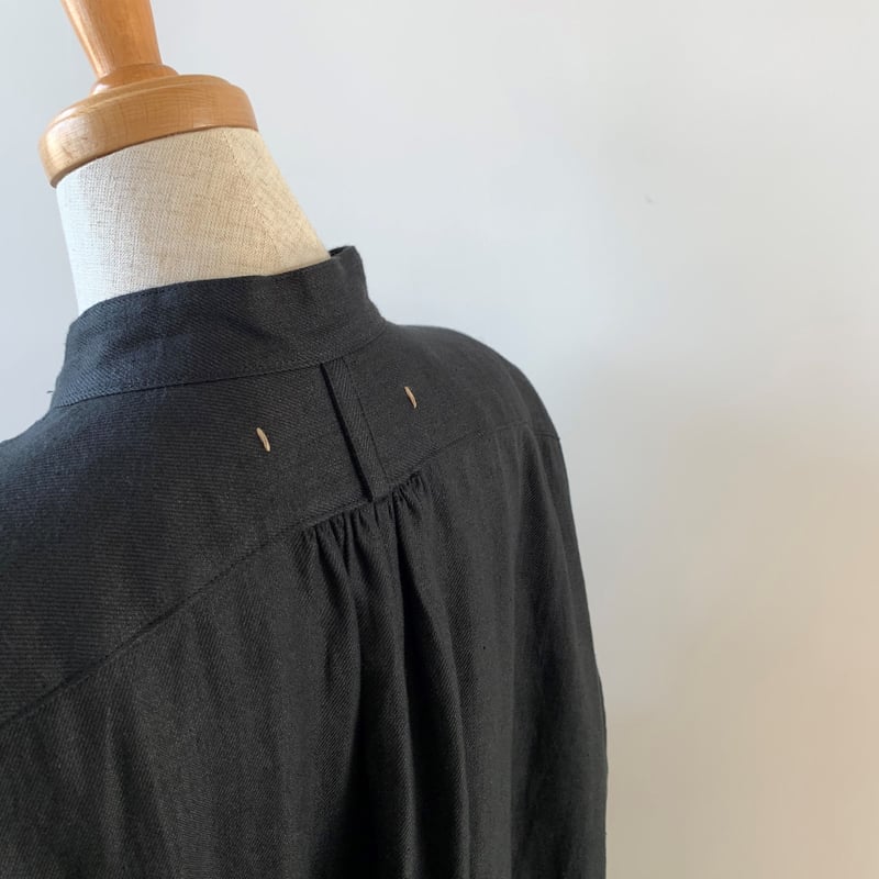 suzki takayuki peasant dress black A211-14