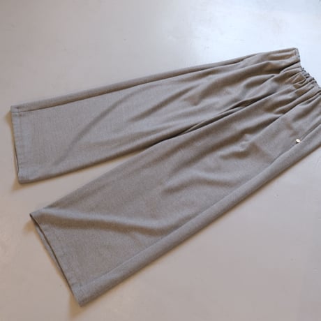 MARECHAL TERRE　両面起毛ギャザーワイドパンツ　CAMEL　ZMT196PT212