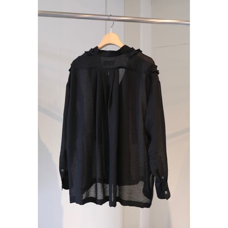 SINME フリルシャツ SS16-05  ブラック