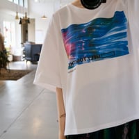 NAKAGAMI カラープリントTシャツ Lady's size  N0124A0032B