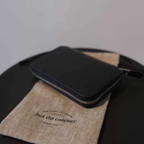 foot the coacher   SHORT ZIP WALLET    FTA1712008   BLACK/WHITE