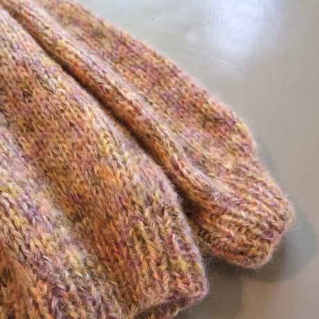 LES TRICOTS D'O レトリコドール   Mohair Pullover Round Neck  Camel Melange
