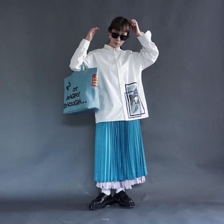 INTOXIC.    RESONATES    Mad strap tote    ナイルブルー