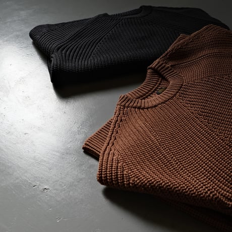 BATONER　Men SIGNATURE CREW NECK　Dull Orange　BN-21FM-023