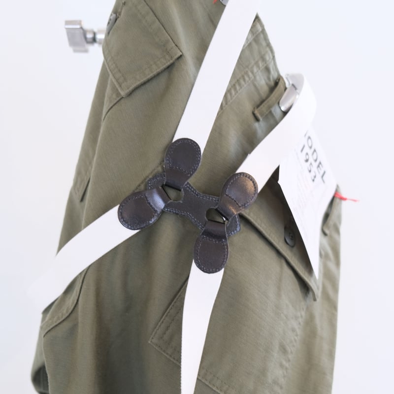 M53. BRITISH DRACES サスペンダー White MAC-002A | geep