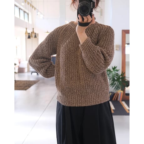BATONER   WOMAN  MIXED COLOR SIGNATURE CREW NECK