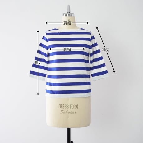 THOMAS MAGP　 Silky Cotton Border Tops　2262816