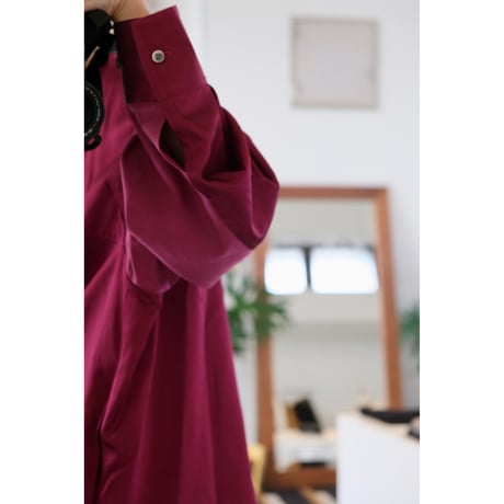 NAKAGAMI サテンビックシャツ （unisex）