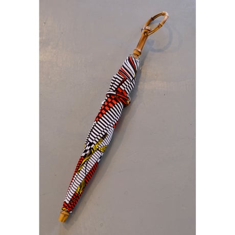 bonbonstore　アフリカンバティックバンブーバングル日傘　24008-13